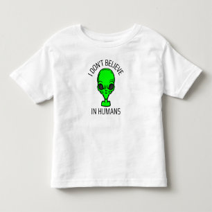Ich glaube nicht an den Menschen Kleinkind T-shirt