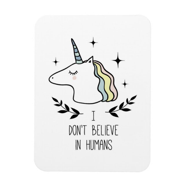 Ich glaube nicht an Menschen Magnet (Vertikal)