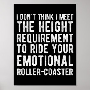 Ich glaube nicht, dass ich die Höhenanforderung fü Poster