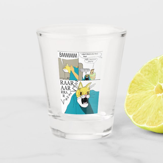 Ich glaube nicht, dass sie das mag schnapsglas (Vorderseite)