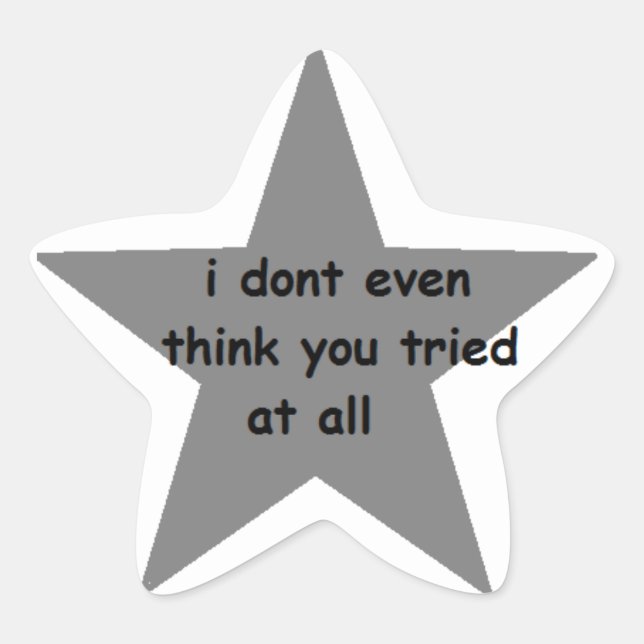 Ich glaube nicht einmal, dass du einen Sticker anp (Vorderseite)