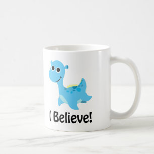 Ich glaube! Niedlich Blue Nessie Tasse