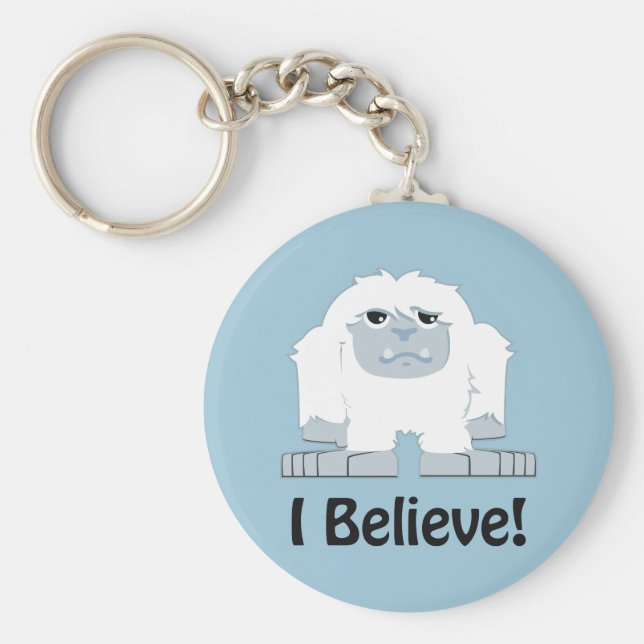 Ich glaube! Niedlich Yeti Schlüsselanhänger (Vorne)