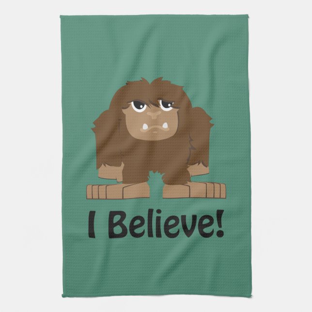 Ich glaube! Niedlicher Küchentuch (Vertikal)