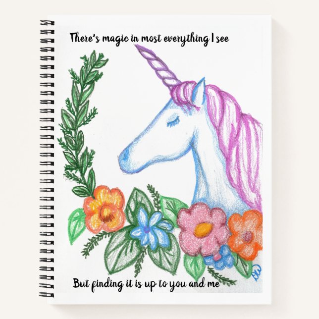 Ich glaube noch an Magie Notizbuch (Vorderseite)