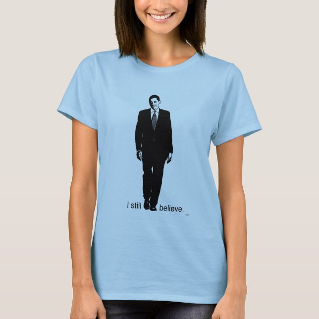 Ich glaube noch Barack Obama - DamenBabydoll T-Shirt (Vorderseite)