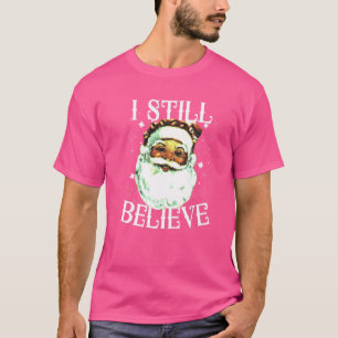 Ich glaube noch immer an den Vintagen Weihnachtsma T-Shirt