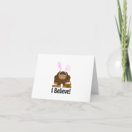 Ich glaube! Ostergras Feiertagskarte