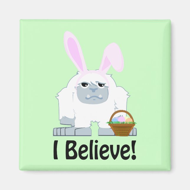 Ich glaube! OsterYeti Magnet (Vorne)