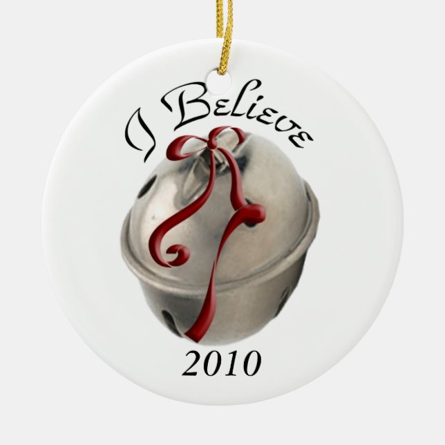 Ich glaube Rentier Bell Ornament (Vorne)