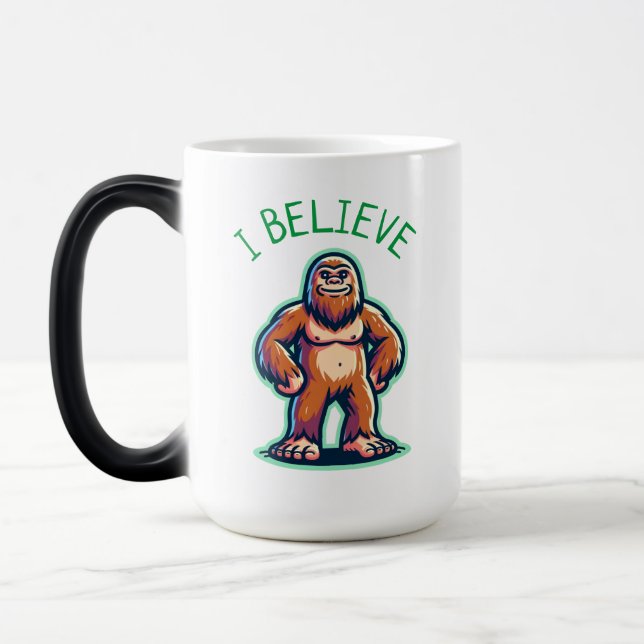 Ich glaube Sasquatch Bigfoot Verwandlungstasse (Links)