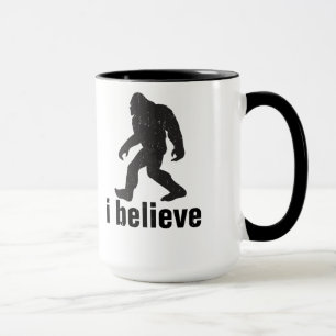 Ich glaube - schwarzer Silhouette Tasse