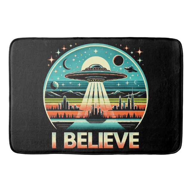 Ich glaube - UFO Badematte (Vorderseite)