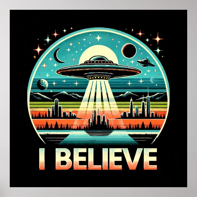 Ich glaube - UFO Poster (Vorne)
