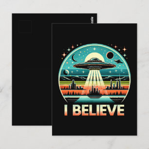 Ich glaube - UFO Postkarte