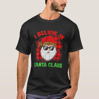Ich glaube Weihnachten 2021 Leopard Buffa T-Shirt