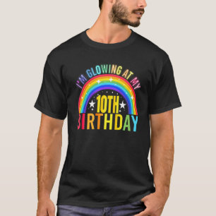 Ich glühe auf meiner 10. Geburtstagsparty im Alter T-Shirt