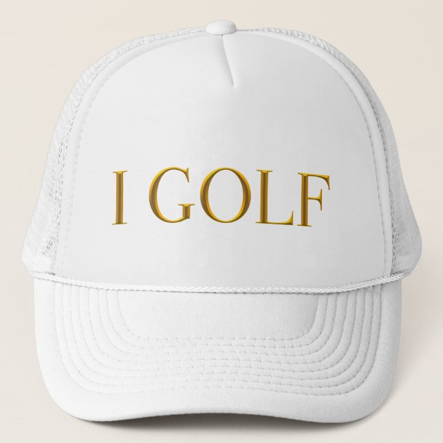 Ich Golf Trucker Hut Truckerkappe (Vorderseite)