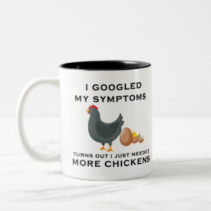 Ich googelte meine Symptome. Ich brauche einfach m Zweifarbige Tasse