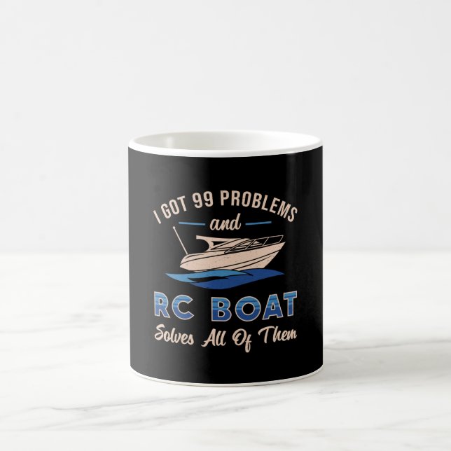 Ich Got 99 Probleme und RC Boat Model Funny RC Boa Kaffeetasse (Mittel)