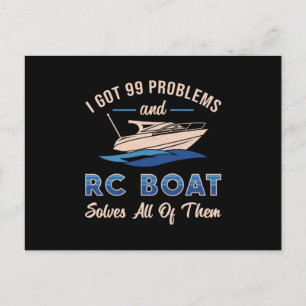 Ich Got 99 Probleme und RC Boat Model Funny RC Boa Postkarte