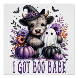 Ich Got Boo Babe Halloween Thema Poster