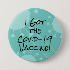 Ich Got das Covid-19 Impflicht Aquamarin Button