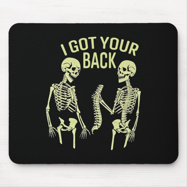 Ich Got dein HinterHalloween Skelettsessel sarkast Mousepad (Vorne)