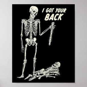 Ich Got dein KK Halloween Skeleton Skull Sarcastic Poster