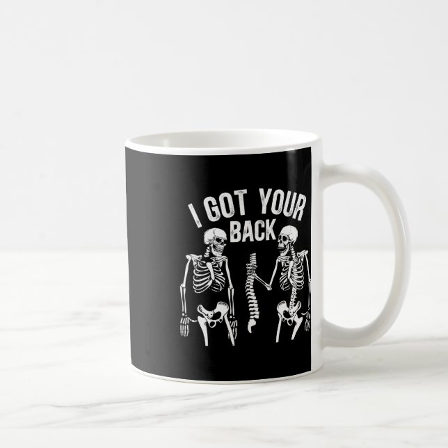 Ich Got deinen Ck Funny Skeleton Spine Halloween C Kaffeetasse (Rechts)
