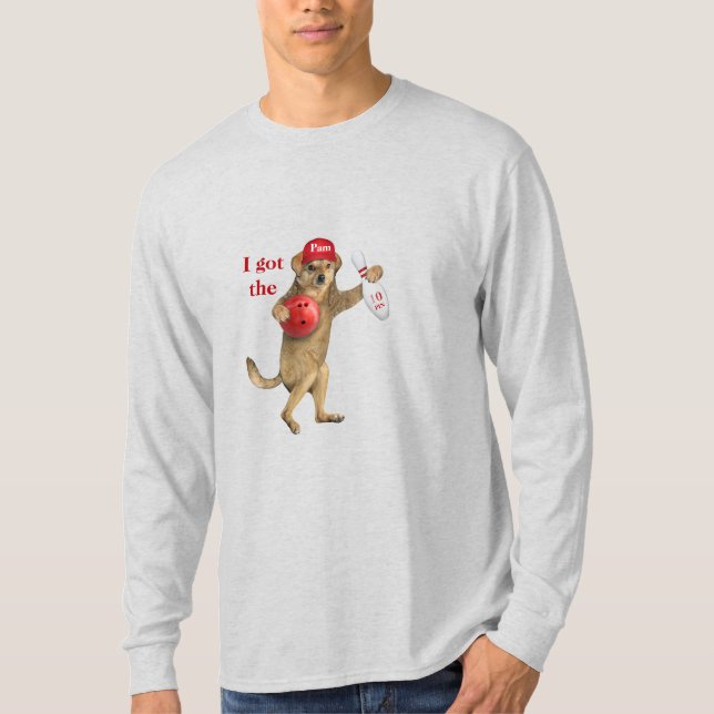 "Ich Got den 10-Button"Basic Long Sleeve T - Shirt (Vorderseite)