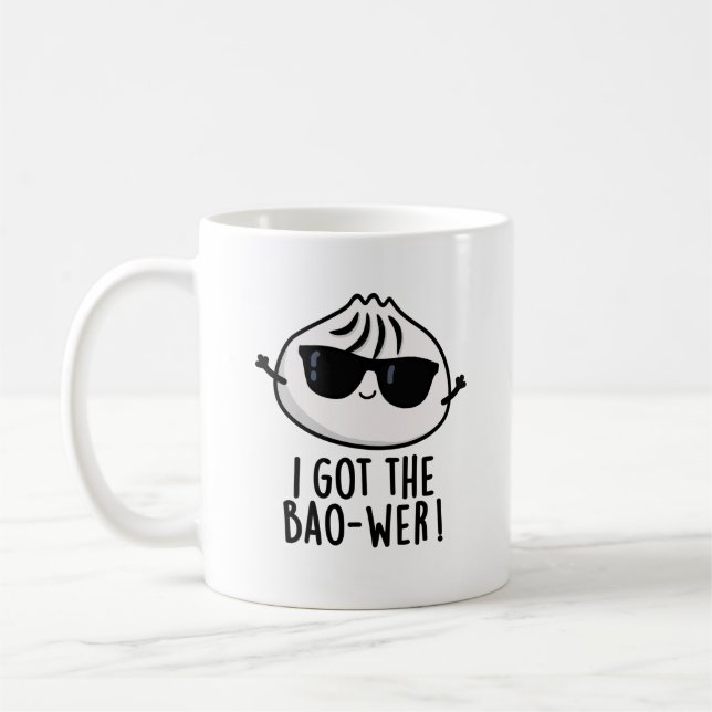 Ich Got den Bao-wer Funny Dimsum Pun Kaffeetasse (Links)