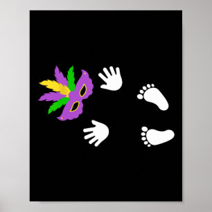 Ich Got den Byby Happy Mardi Gras Karneval Poster