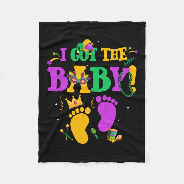 Ich Got die Byby Mardi Gras Parade Carnaval Fleecedecke (Vorderseite)