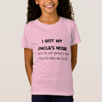 "Ich Got die Nase meines Onkels" Kinder/Baby-Shirt