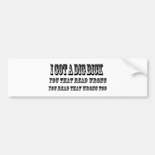 Ich got ein Grabung bick Autoaufkleber (Vorne)