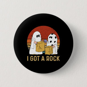 Ich Got ein Rock-Shirt Halloween-Trick oder Treat  Button