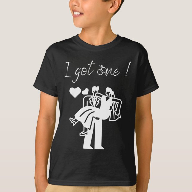 Ich Got eine Funny Bride Men Groom Wedding Party J T-Shirt (Vorderseite)