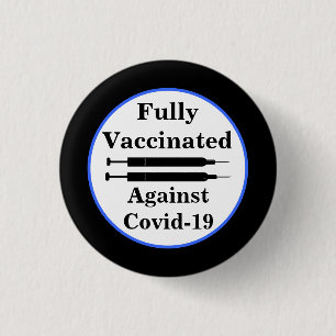 Ich Got gegen Coronavirus-Button geimpft Button