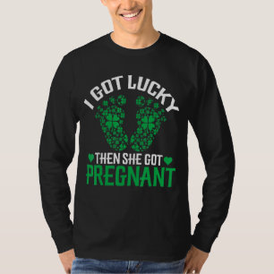 Ich Got Glück dann Got sie schwangere Schwangersch T-Shirt