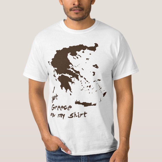 Ich got Griechenland-Fett auf meinem Shirt (Vorderseite)