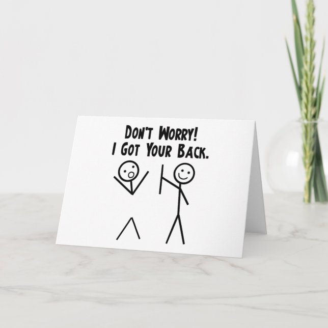 Ich got Ihre Rückseite! Karte (Vorderseite)