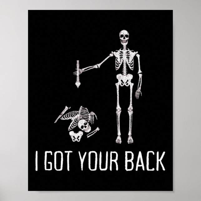 Ich Got Ihren Ck Funny Skelett Spaß Lover Poster (Vorne)