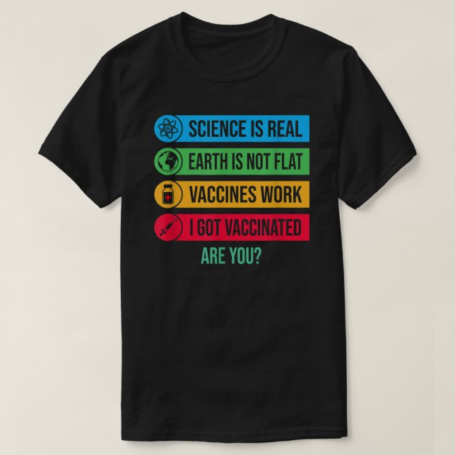 Ich Got Impfstoff Niedliche Wissenschaft und Impfs T-Shirt (Design vorne)