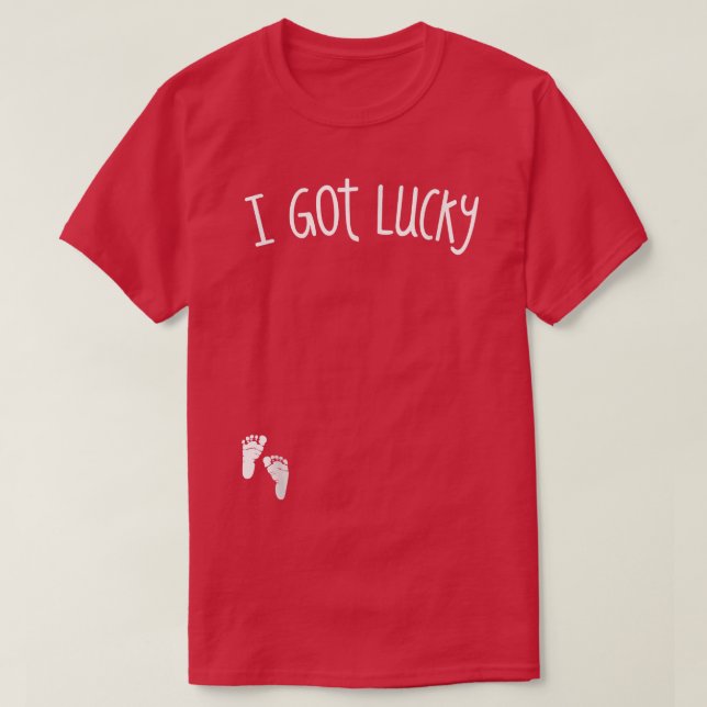 Ich Got Lucky, Funny Niedlich St. T-Shirt (Design vorne)