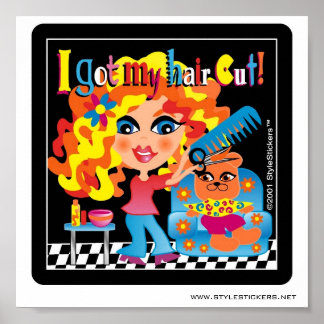 Ich Got meine Haarkutte! Poster für Salon