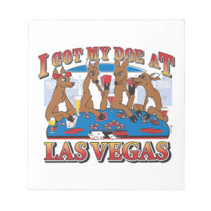 Ich got meinen Dot bei Las Vegas Notizblock
