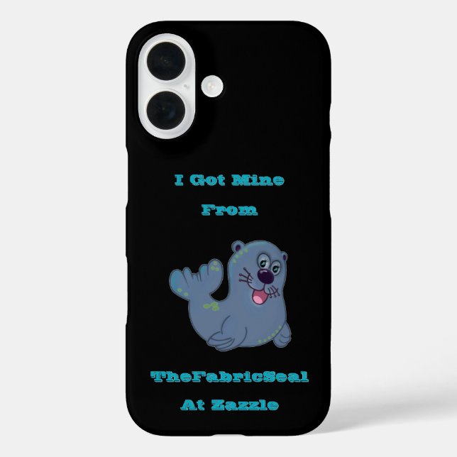 Ich Got mich aus dem Siegel Stoff in Zazzle Case-Mate iPhone Hülle (Rückseite)