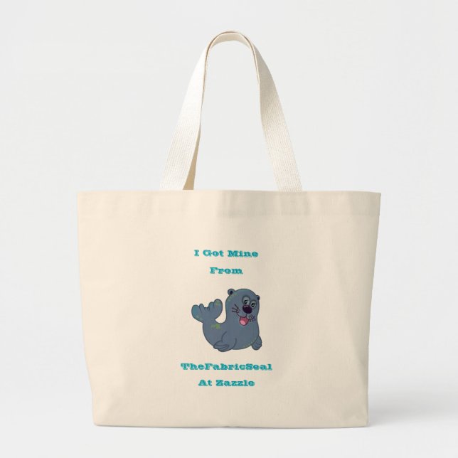 Ich Got mich aus dem Siegel Stoff in Zazzle Jumbo Stoffbeutel (Vorne)