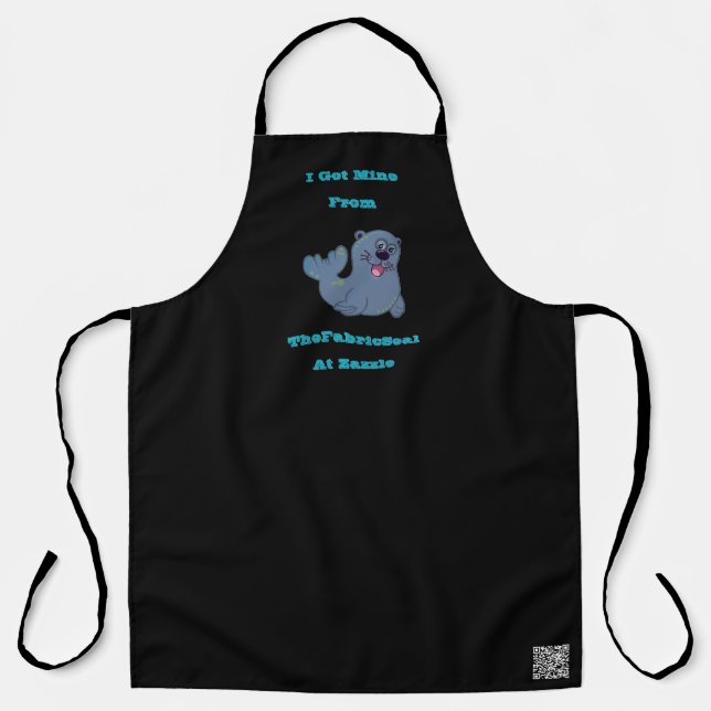 Ich Got mich aus dem Siegel Stoff in Zazzle Schürze (Vorderseite)
